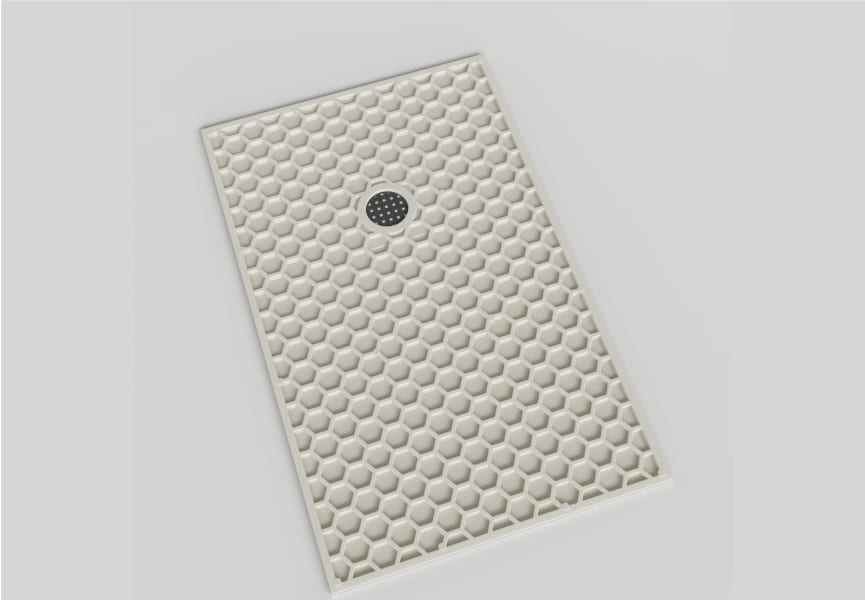 Plato de ducha de resina de Bruntec Selene Detalle 4