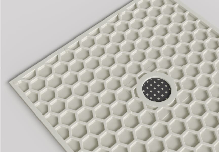 Plato de ducha de resina de Bruntec Selene Detalle 5