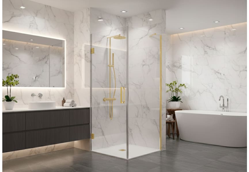 Paroi de douche angulaire Adhara (400A) Principal 2