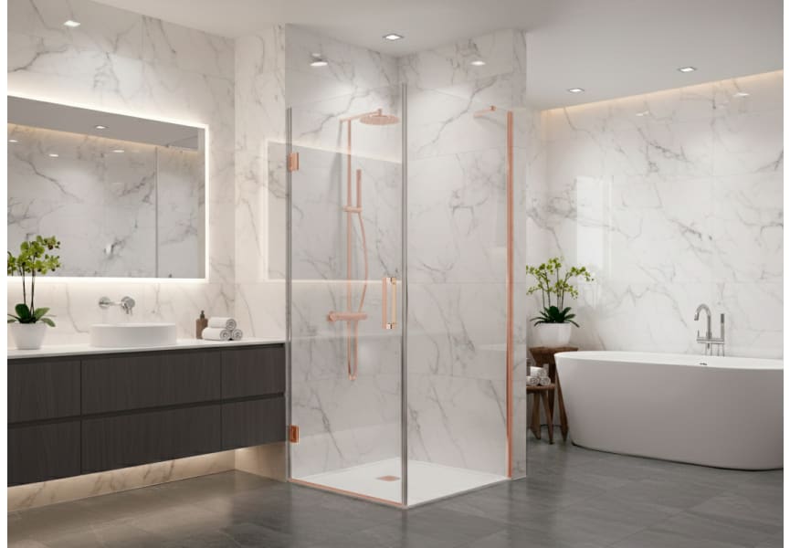 Paroi de douche angulaire Adhara (400A) Principal 3