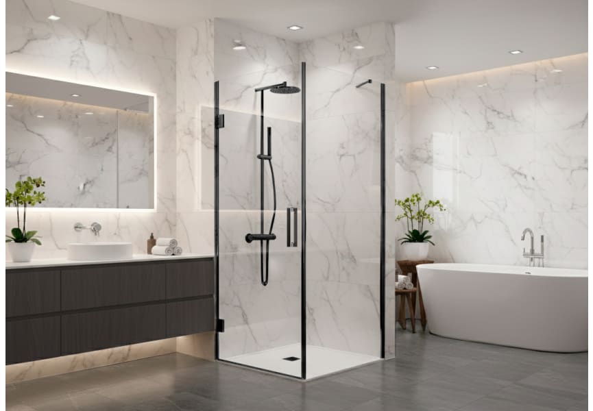 Paroi de douche angulaire Adhara (400A) Principal 1