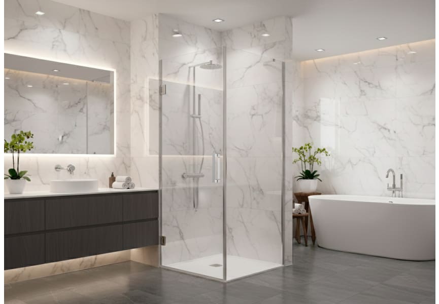 Paroi de douche angulaire Adhara (400A) Principal 0