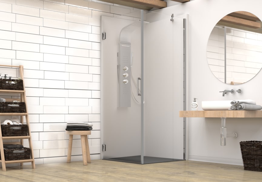 Paroi de douche angulaire Adhara (400A) Principal 0