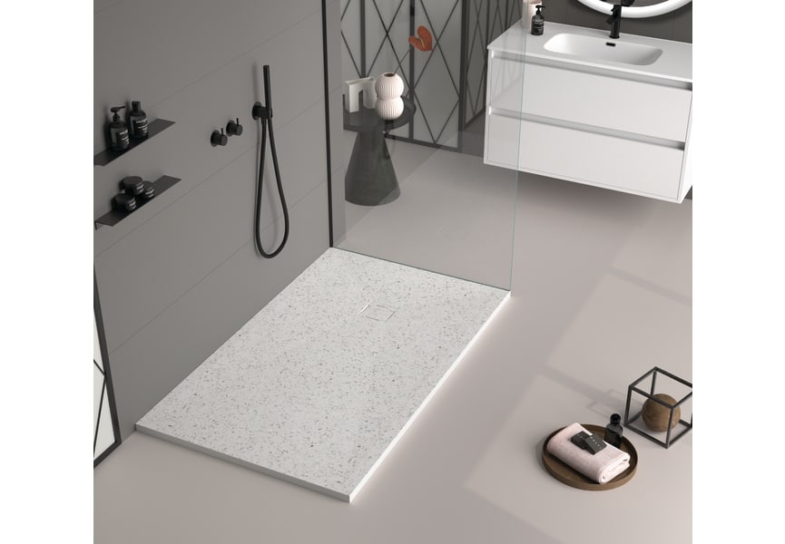 Platos de ducha de resina Bruntec Design 3D Granito Principal 0