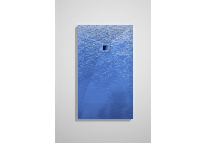 Platos de ducha de resina decorados Bruntec Design 3D Azul opción 11