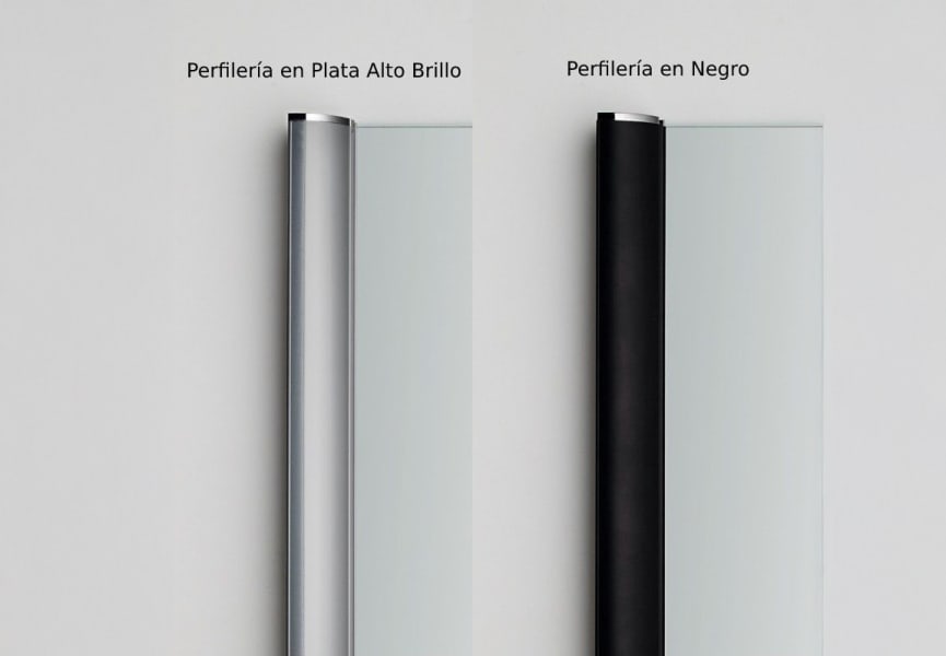 Mampara de ducha panel fijo Profiltek Fado Detalle 2