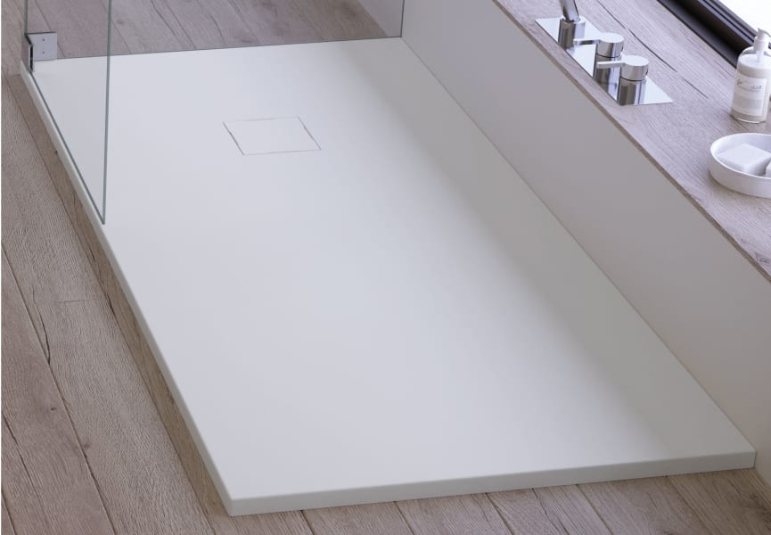 Plato de ducha de resina Doccia Liso Seda Ambiente 4