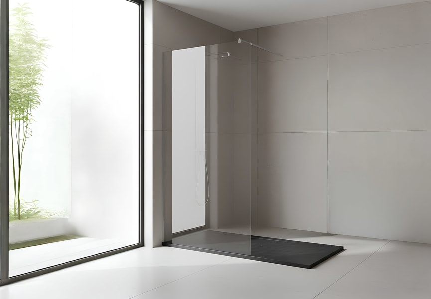 Mampara de ducha fija Leroy Principal 0