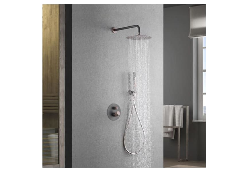 Grohe - Grohtherm Grifo termostático para bañera + Conjunto de ducha  Rainshower