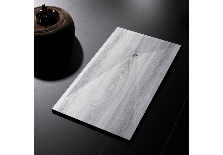 ◁ Plato de ducha Bruntec Stone 3D Madera