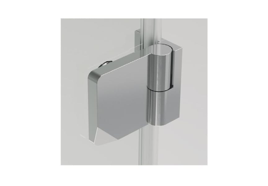 Mampara de ducha de cristal 90x90 cm con doble apertura - Elimena