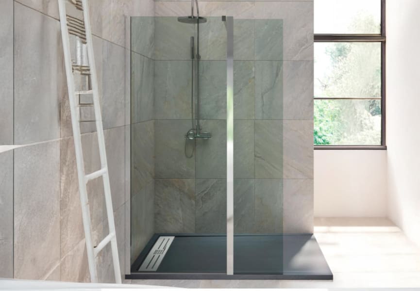 Mampara fija de ducha + abatible, Minimal 6 mm Principal 2