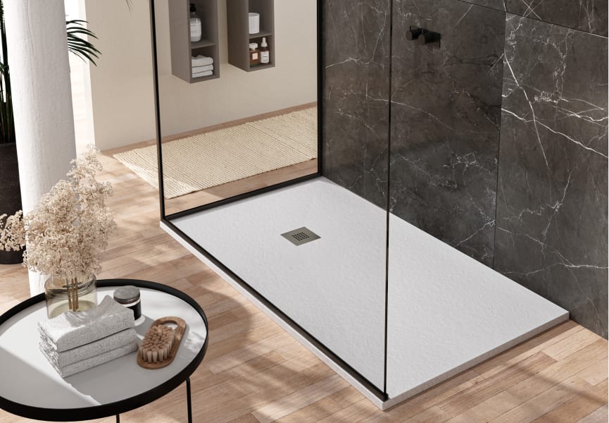 Stone Plato de ducha a ras del suelo 160x70 baño moderno