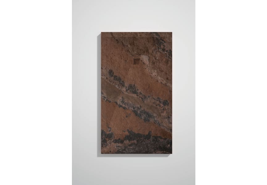 Platos de ducha de resina decorados Bruntec Stone 3D Mármol opción 18