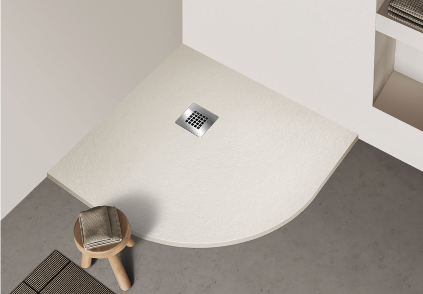 Plato de ducha de resina de Bruntec Orbis Principal 1