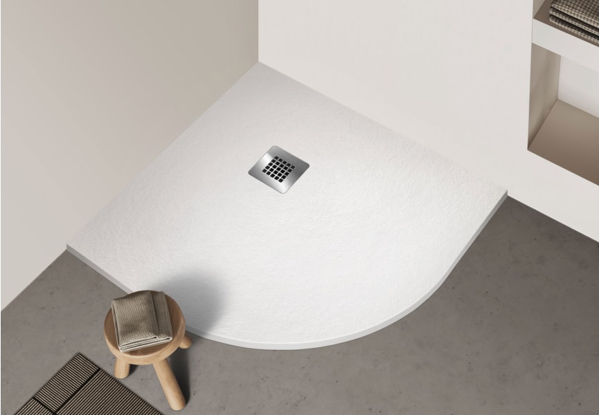 Plato de ducha de resina de Bruntec Orbis Principal 2