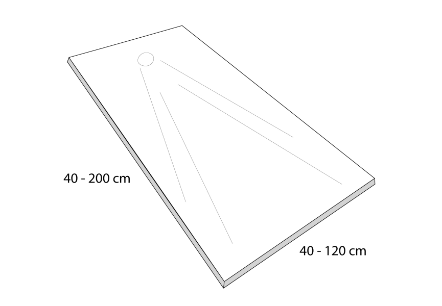 Plato de ducha Cuarzo Bruntec Perla Croquis 4