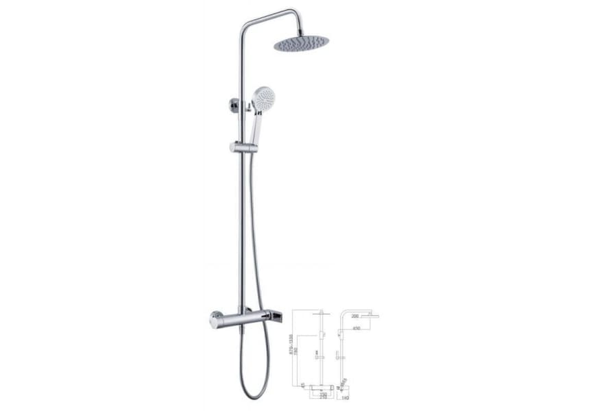 Conjunto de ducha Imex Nassau Principal 0