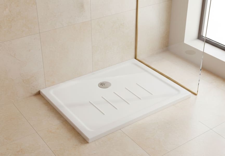 Plato de ducha de cerámica Unisan Waterline Principal 0