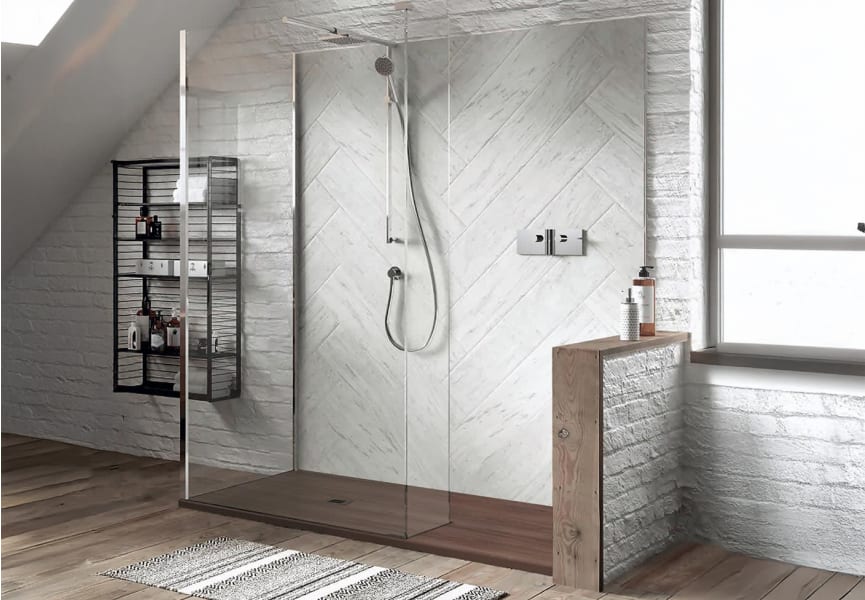 Plato de ducha Bruntec Wood Ambiente 2