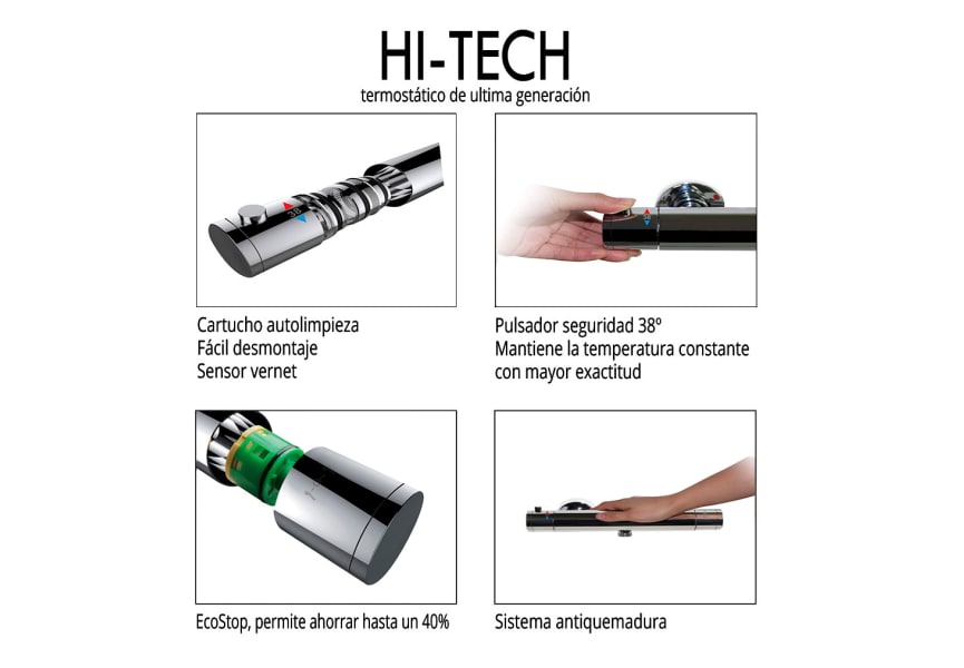 Grifería y conjuntos de ducha Gme Round Elite Detalle 6