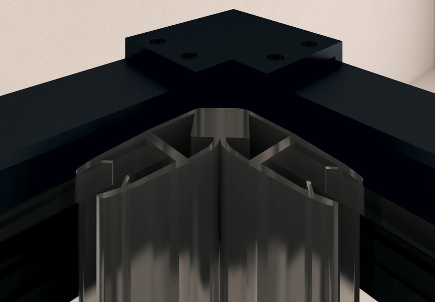 Mampara de ducha Bruntec Elite 400 Detalle 1