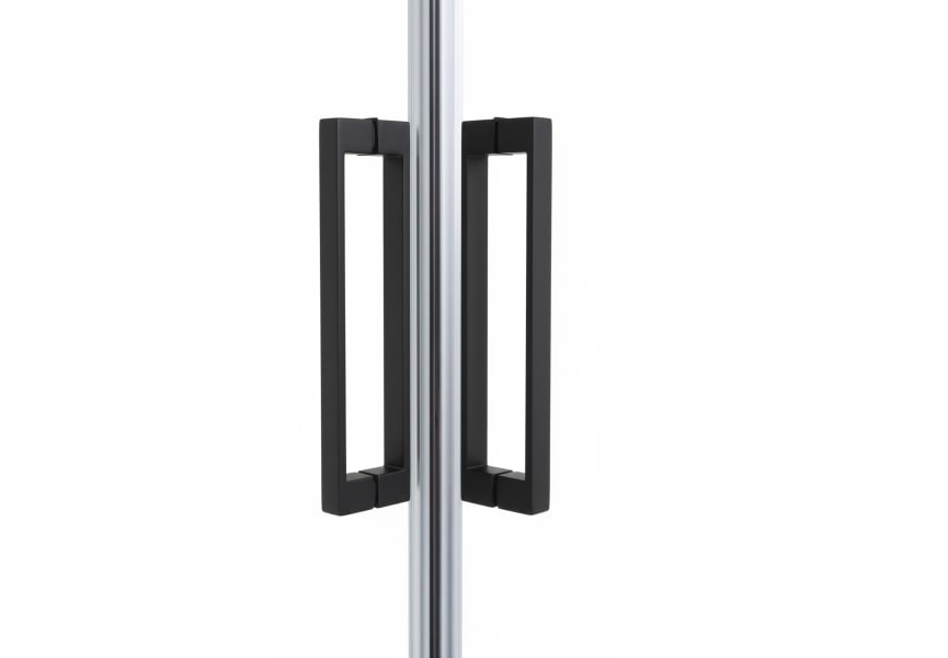 Mampara de ducha angular Emma color negro Detalle 3