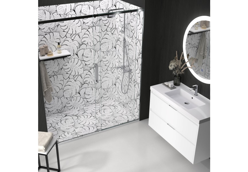 Platos de ducha de resina decorados Bruntec Design 3D Natura Ambiente 3