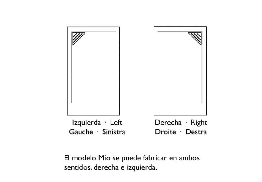 Plato de ducha Bruntec Design Corner Croquis 6