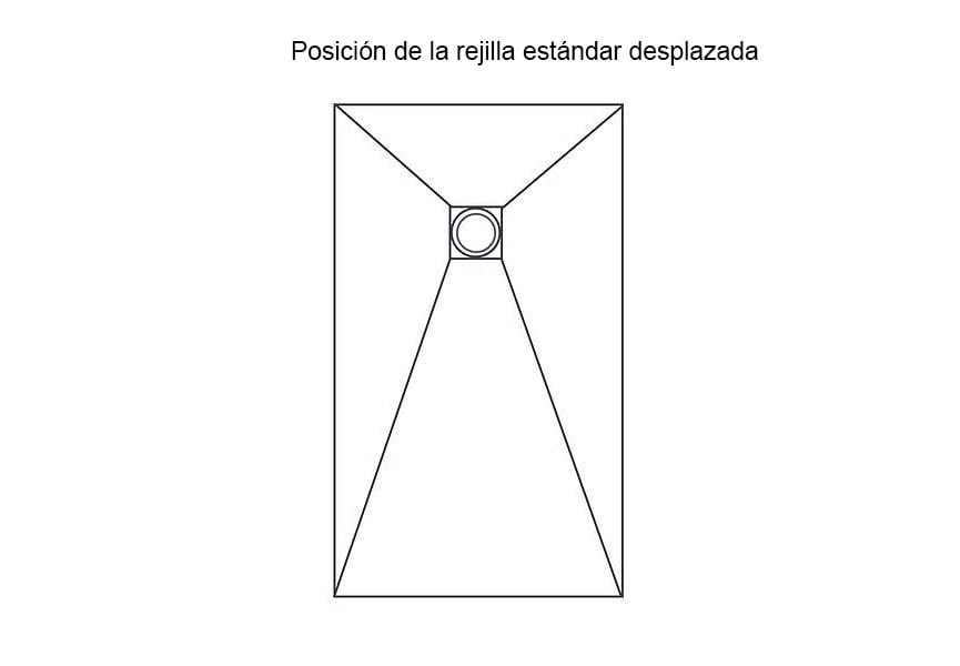 Plato de ducha de resina Doccia Sillar opción 9