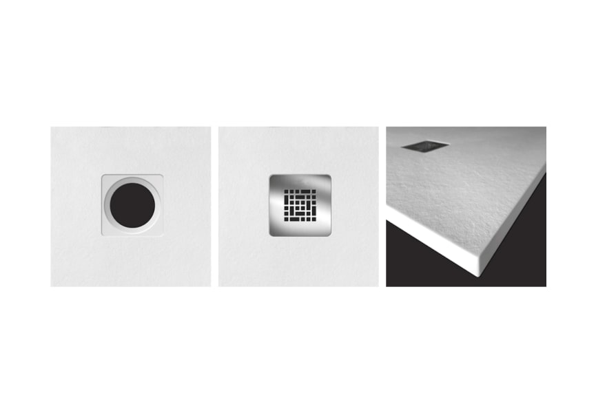 Plato de ducha de resina de Bruntec Luma Detalle 7