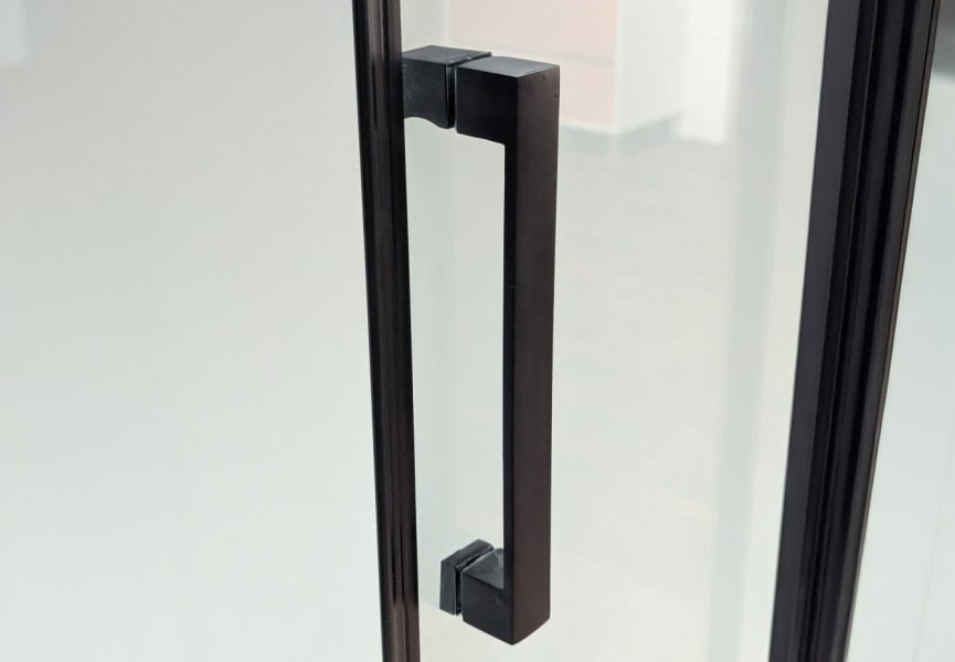 Mampara de ducha Treban perfil negro Torvisco Detalle 3