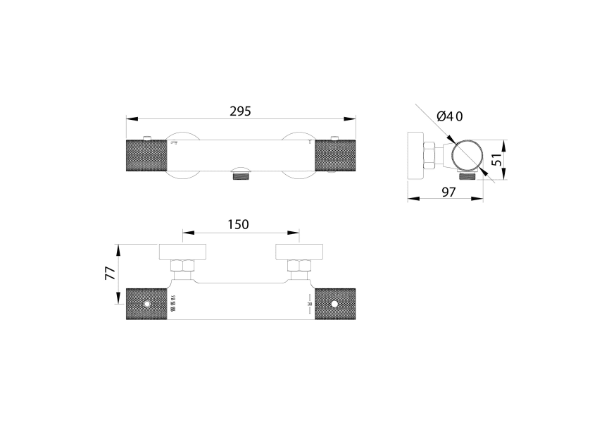 Grifo de ducha Imex Line Croquis 9