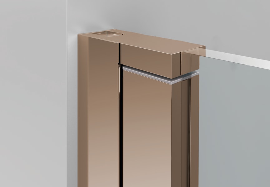 Mampara de ducha en Acero Inox Dione Detalle 9