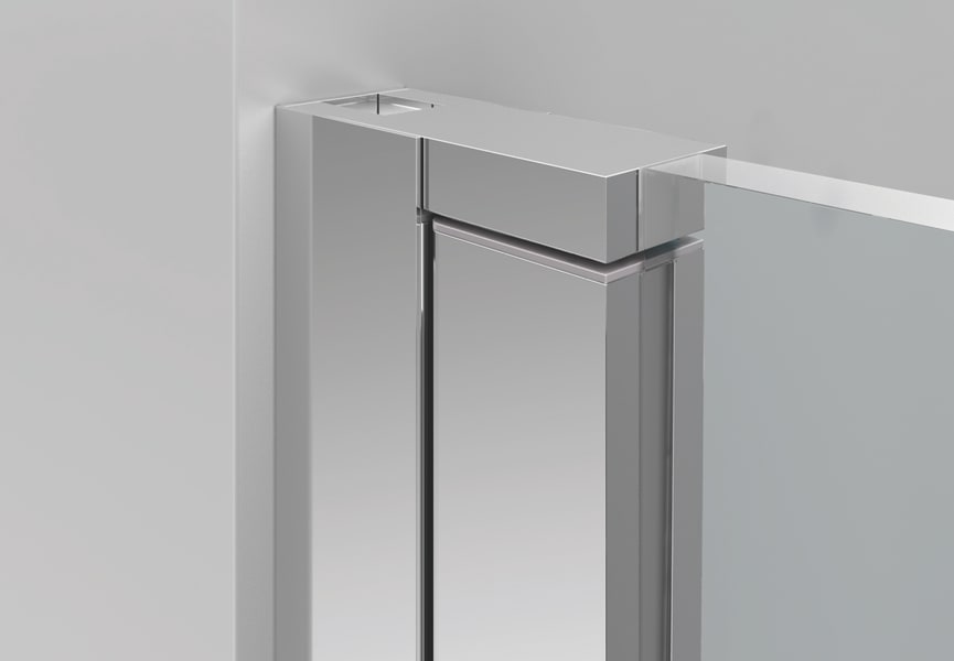 Mampara de ducha en Acero Inox Dione Detalle 6