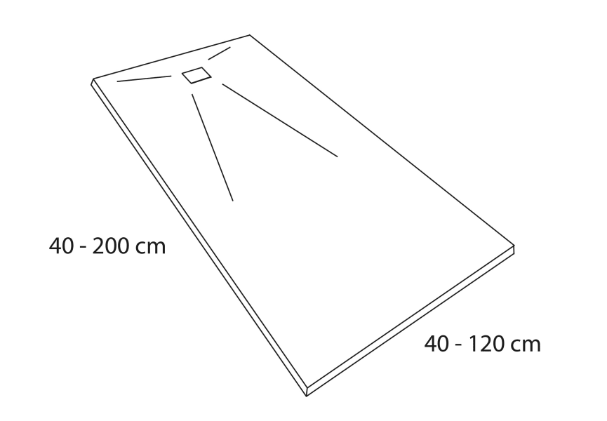 Plato de ducha Bruntec Compac Croquis 3