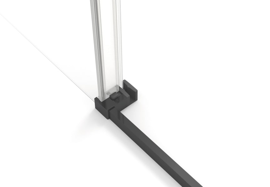Mampara de ducha GME Twenty negro mate Detalle 2