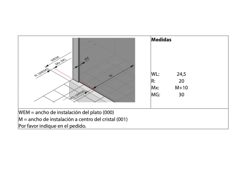 Mampara de ducha Hüppe Select+ Croquis 8