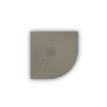 Plato de ducha de resina Doccia Pizarra Semicircular