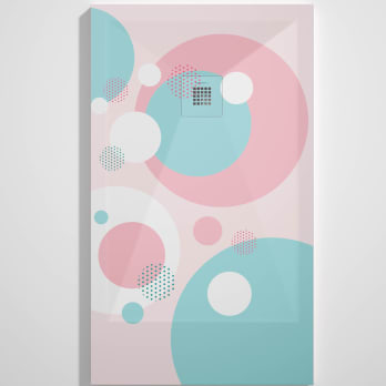 Platos de ducha de resina decorados Bruntec Design 3D Colorido