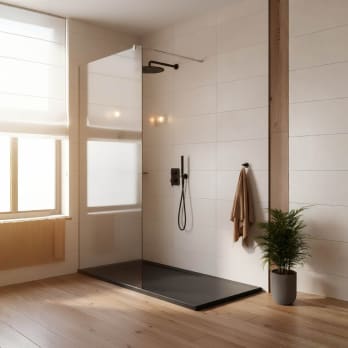 Mampara de ducha fija Leroy