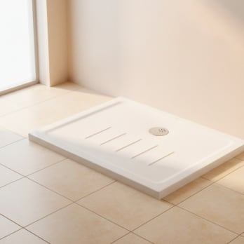 Plato de ducha de cerámica Unisan Waterline