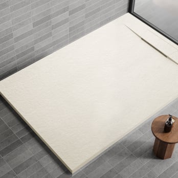 Plato de ducha de resina de Bruntec Fluvia