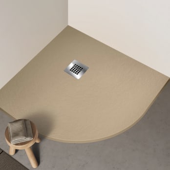 Plato de ducha de resina de Bruntec Orbis