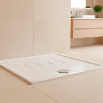 Plato de ducha de cerámica Unisan Waterline