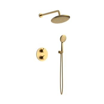Conjunto de ducha empotrado de Lluvibath Bambú