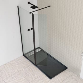 Paroi de douche minimale fixe + pivotante