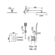 Conjunto de ducha empotrado Imex Cies Croquis 8