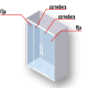 Mampara de Ducha Profiltek Wind (WI-225) Croquis 3