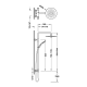 Columna de ducha y baño Tres Flat 5